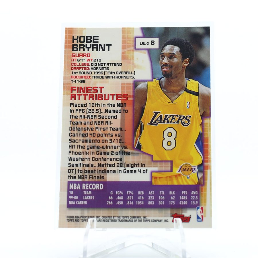 2000 Topps Finest Kobe Bryant