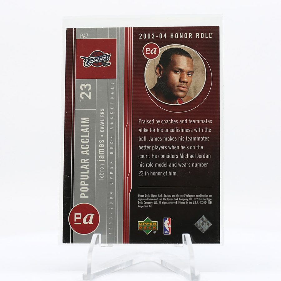 2003-04 UD Honor Roll LeBron James Honor Roll