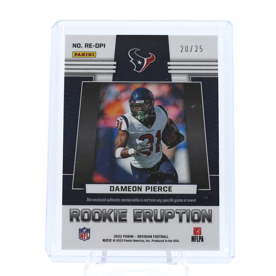 Dameon Pierce Obsidian Rookie Eruption