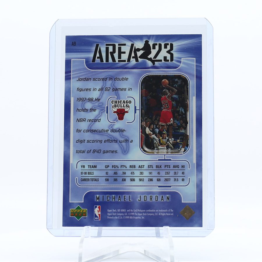 1998 UD Ionix Michael Jordan Area 23 #A9