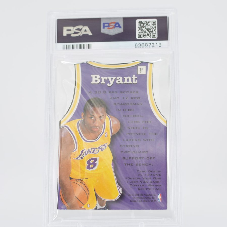 1996 Fleer Kobe Bryant Fresh Faces Die Cut