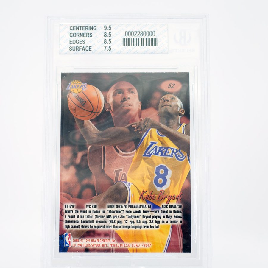 1996 Fleer Ultra Kobe Bryant Beckett