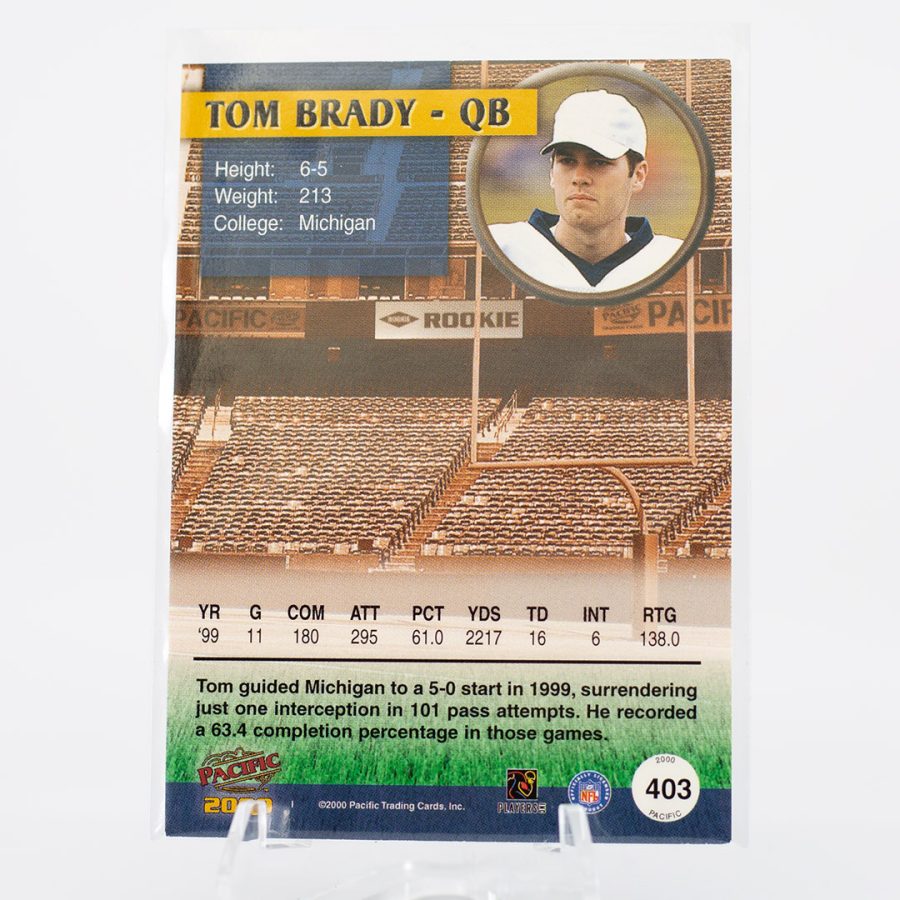 2000 Pacific Tom Brady Rookie