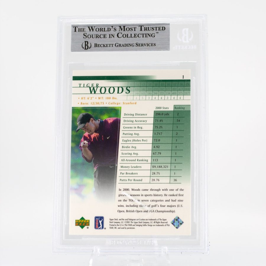 2001 UD Tiger Woods RC