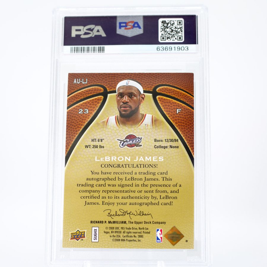 2008 LeBron James UD Starting Five Auto