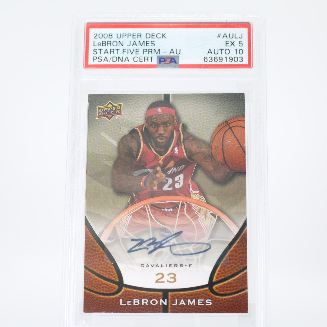 2008 LeBron James UD Starting Five Auto