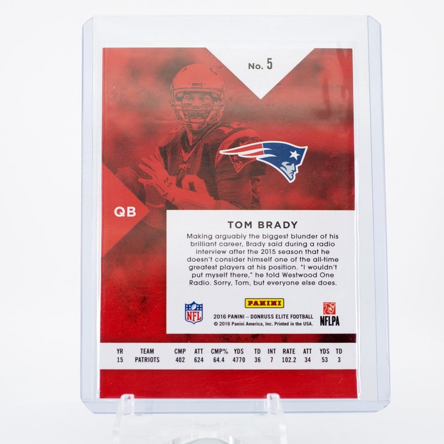 2016 Tom Brady Elite Green /75