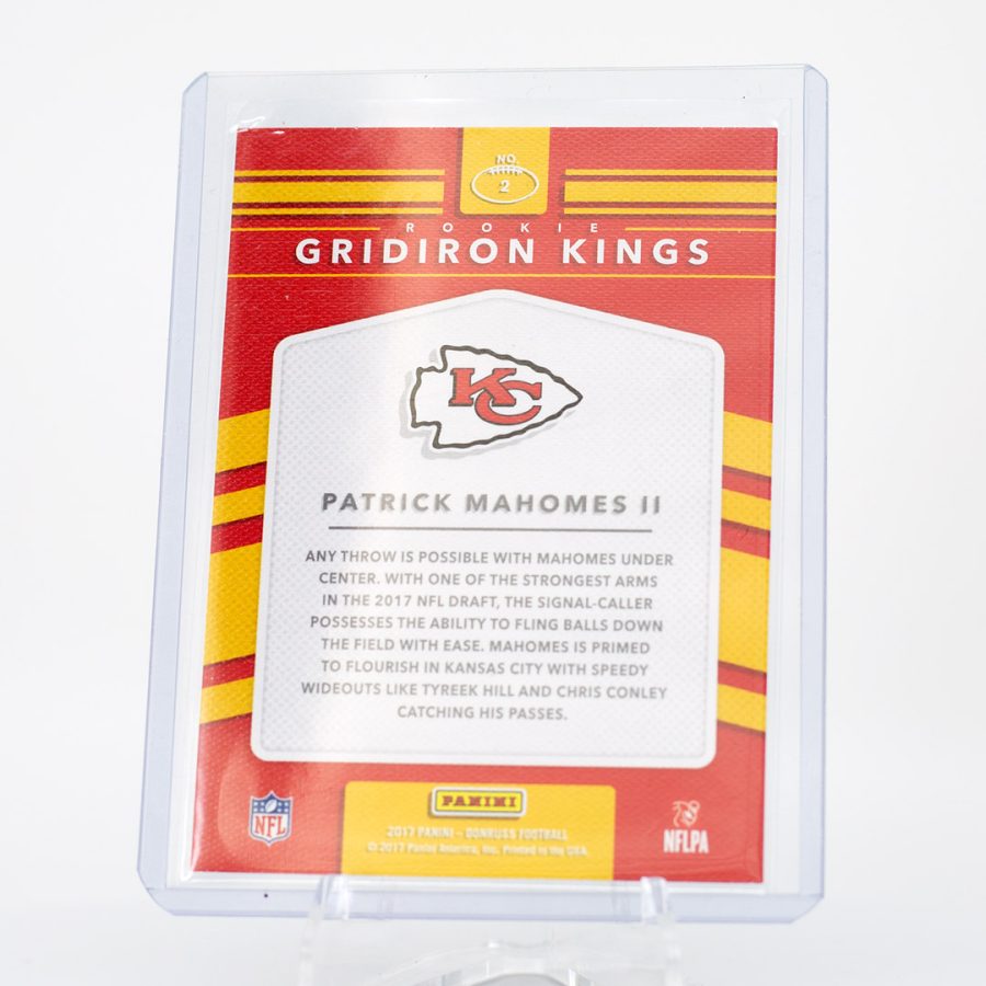 2017 Patrick Mahomes Donruss Gridiron Kings RC