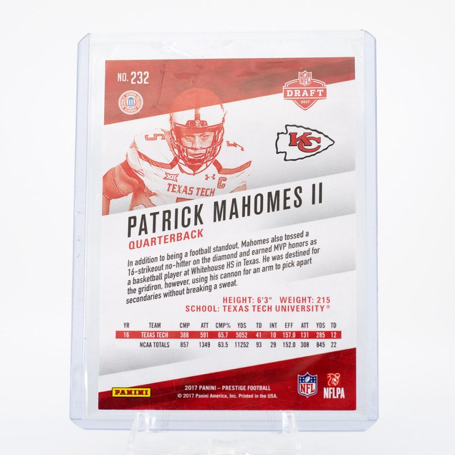 2017 Patrick Mahomes Panini Prestige RC