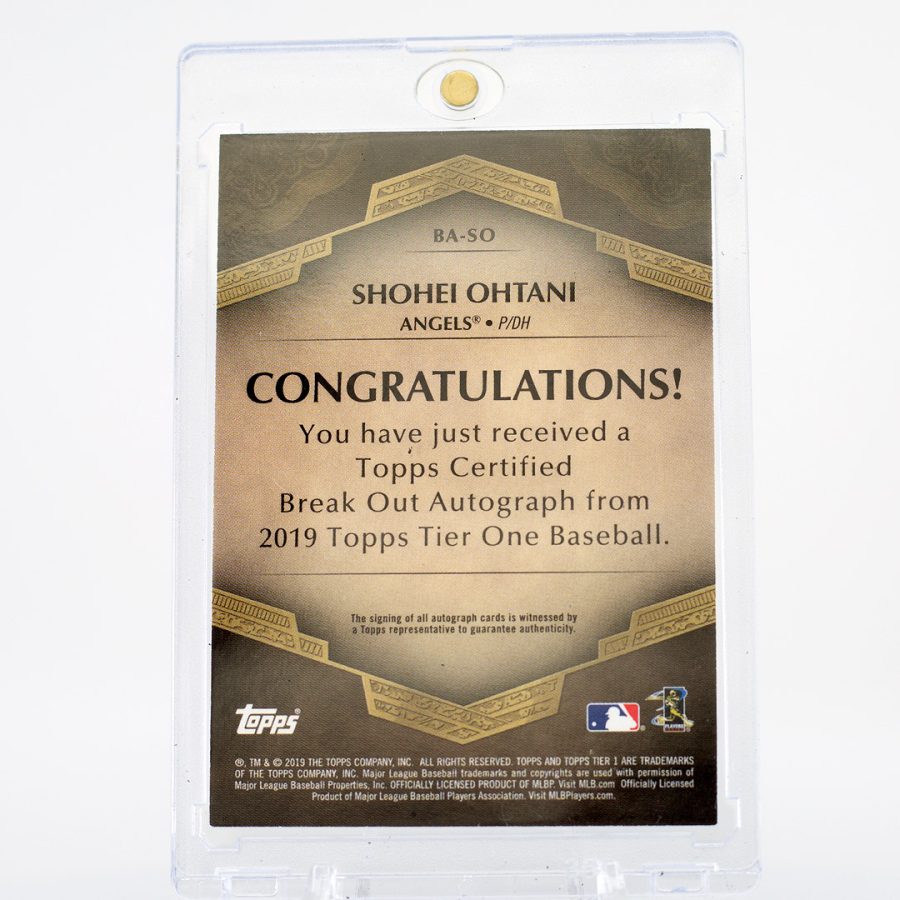 2019 Shohei Ohtani Tier One 6/10