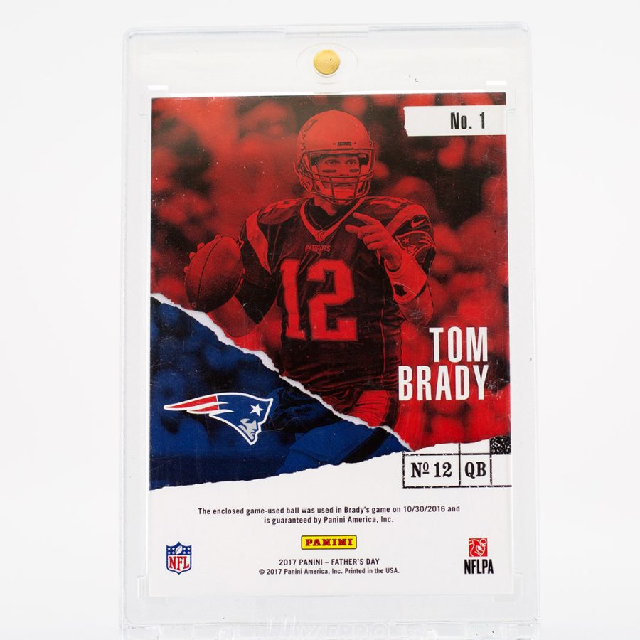 Brady 17 Father's Day Game Dated Relic Ball 14/25