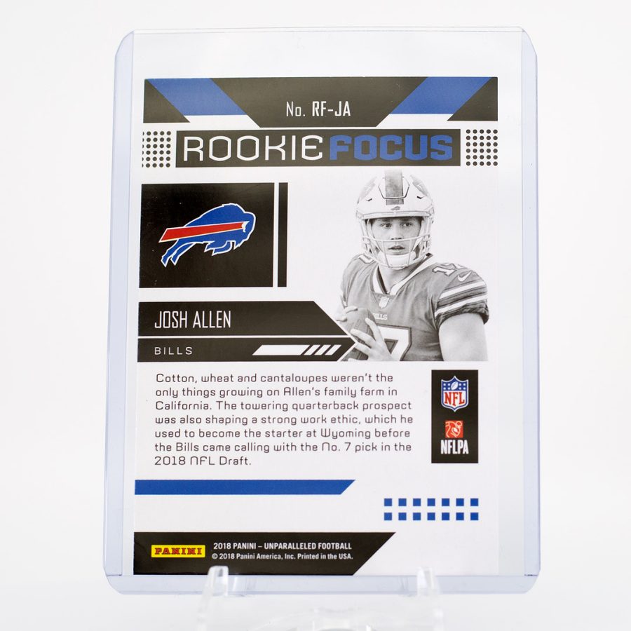 Josh Allen Panini Unparalleled Rookie Focus