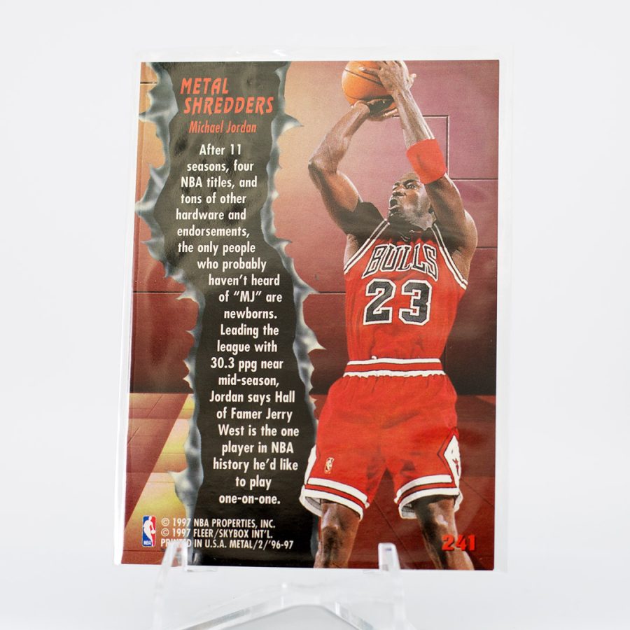 1996 Michael Jordan Fleer Metal Shredders