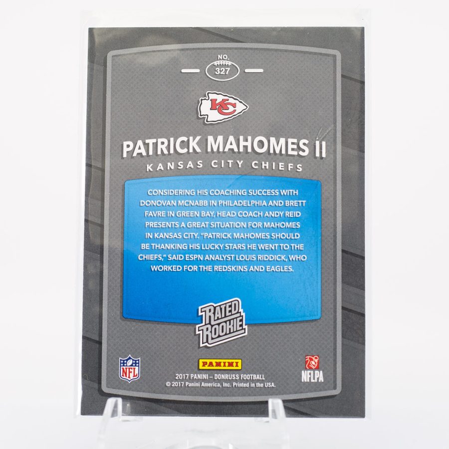 Patrick Mahomes Donruss Rated Rookie