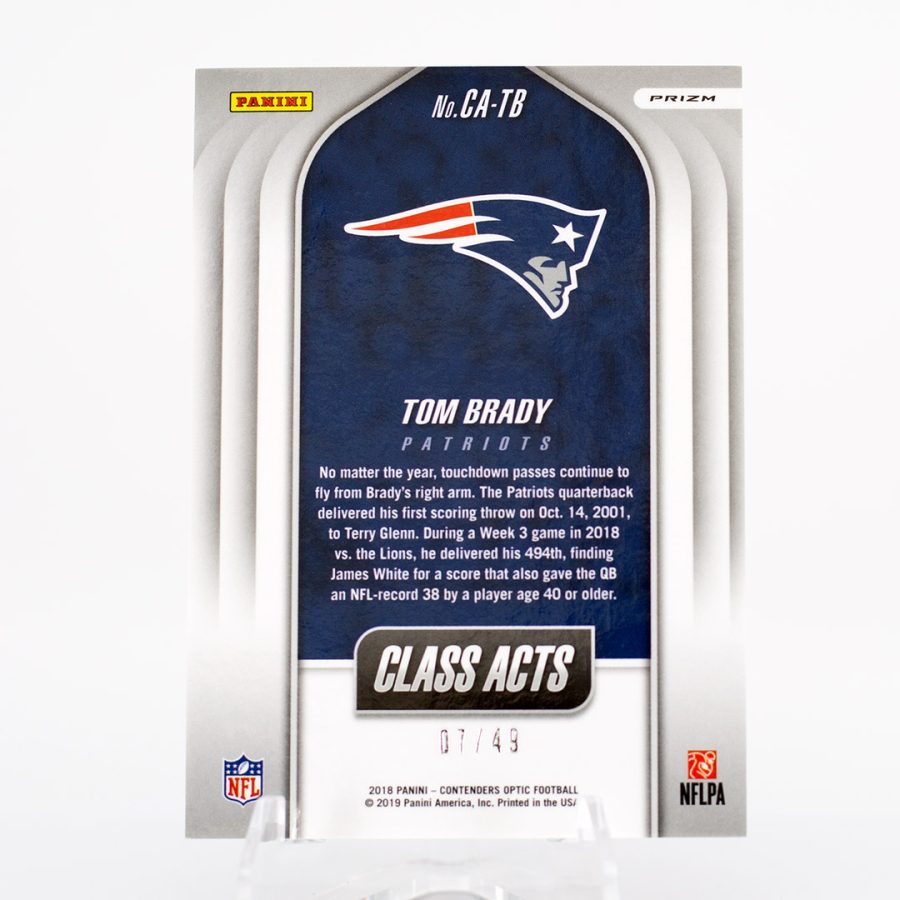 Tom Brady Optic Orange Class Acts 7/49